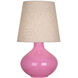 June 31 inch 150 watt Schiaparelli Pink Table Lamp Portable Light in Buff Linen