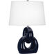 Fusion 27 inch 150.00 watt Midnight Blue Table Lamp Portable Light
