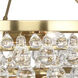 Bling 4 Light 20.5 inch Antique Brass Chandelier Ceiling Light