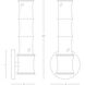 Kane Wall Sconce Wall Light in Modern Brass, Daisy