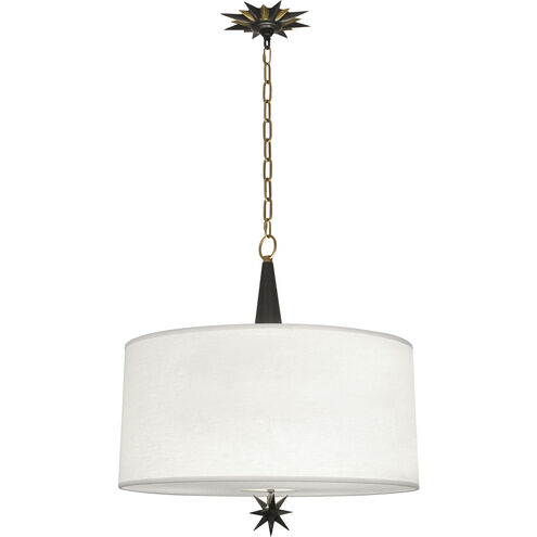 Cosmos 3 Light 22 inch Deep Patina Bronze With Warm Brass Pendant Ceiling Light