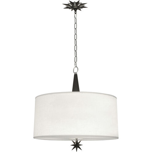 Cosmos 3 Light 22 inch Deep Patina Bronze With Antique Silver Pendant Ceiling Light