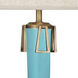 Athena 31.63 inch 150 watt Egg Blue Table Lamp Portable Light