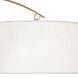 Archer 81 inch 150 watt Warm Brass Floor Lamp Portable Light