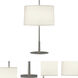 Echo 22.75 inch 60 watt Stainless Steel Accent Lamp Portable Light