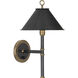 Aaron 1 Light 10 inch Warm Brass with Deep Patina Bronze Wall Sconce Wall Light
