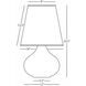 June 23.5 inch 150.00 watt Daisy Glaze Accent Lamp Portable Light in Buff Linen