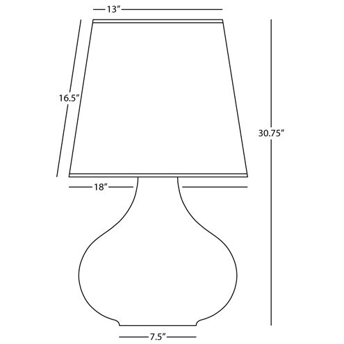 June 30.75 inch 150 watt Razzle Rose Glaze Table Lamp Portable Light in Buff Linen