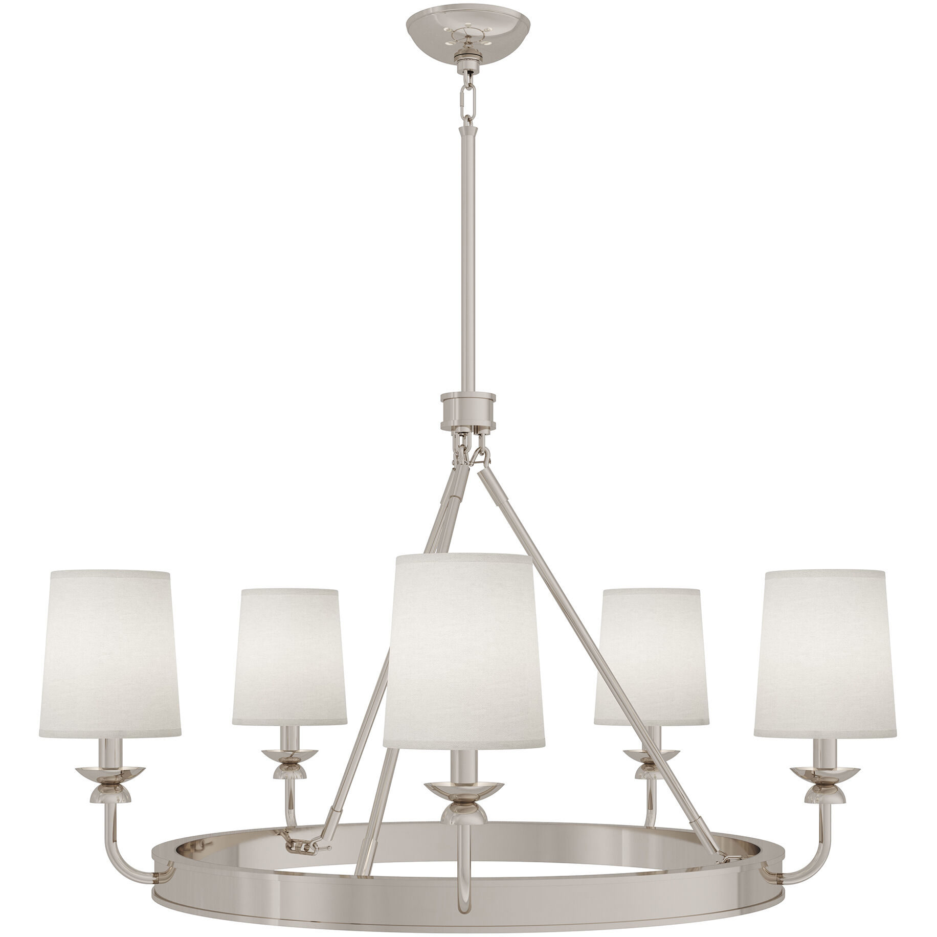 William 9 Light 34.5 inch Polished Nickel Chandelier Ceiling Light
