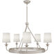 William 9 Light 34.5 inch Polished Nickel Chandelier Ceiling Light