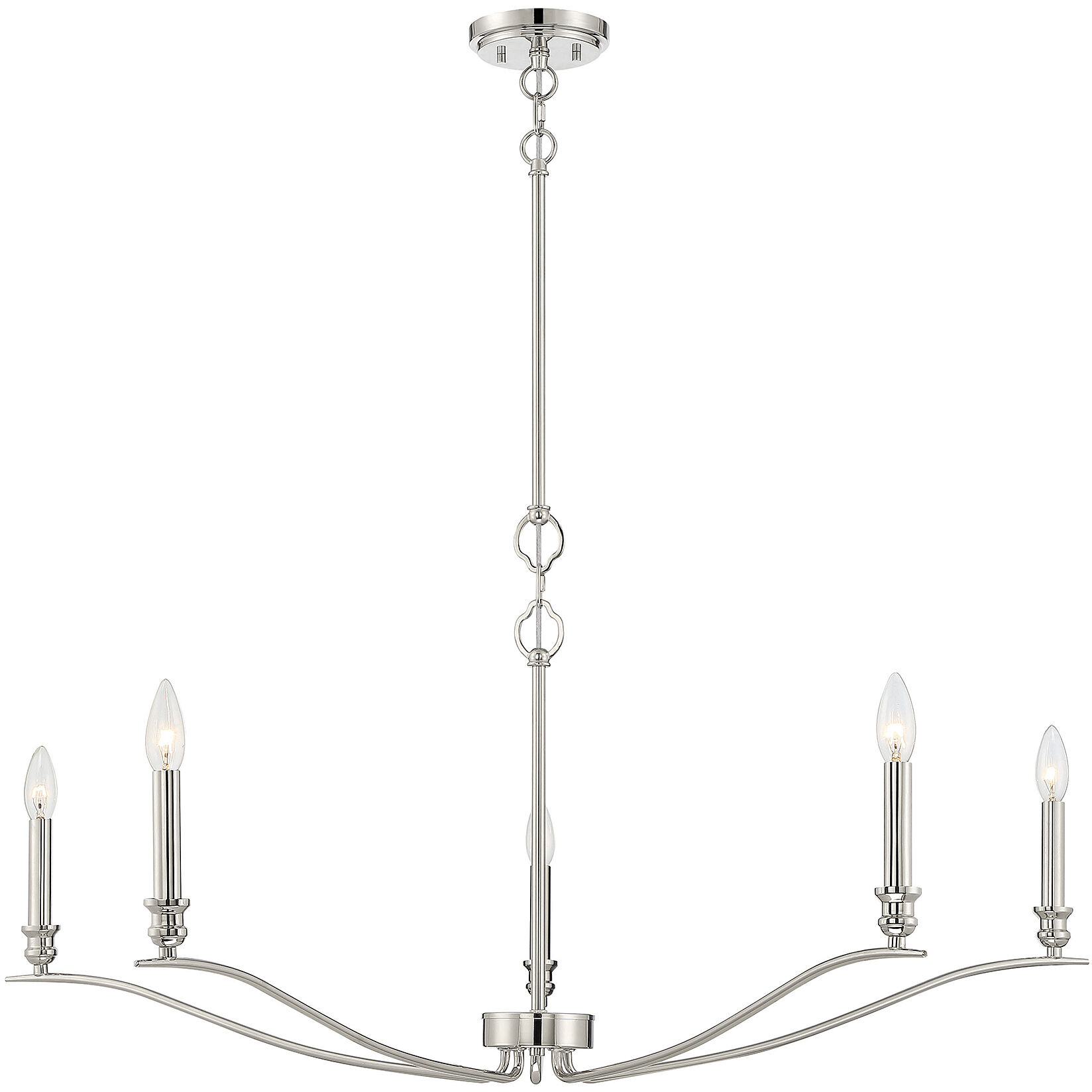 Transitional 5 Light 42.00 inch Chandelier