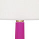 Delilah 34.31 inch 150 watt Razzle Rose Glaze Table Lamp Portable Light