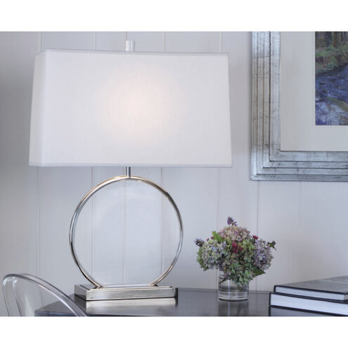Alice 27.5 inch 150.00 watt Polished Nickel Table Lamp Portable Light