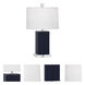 Small Harvey 19.13 inch 60 watt Midnight Blue Accent Lamp Portable Light