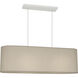 Elena 2 Light 10 inch Painted White Pendant Ceiling Light in Bone Dupioni