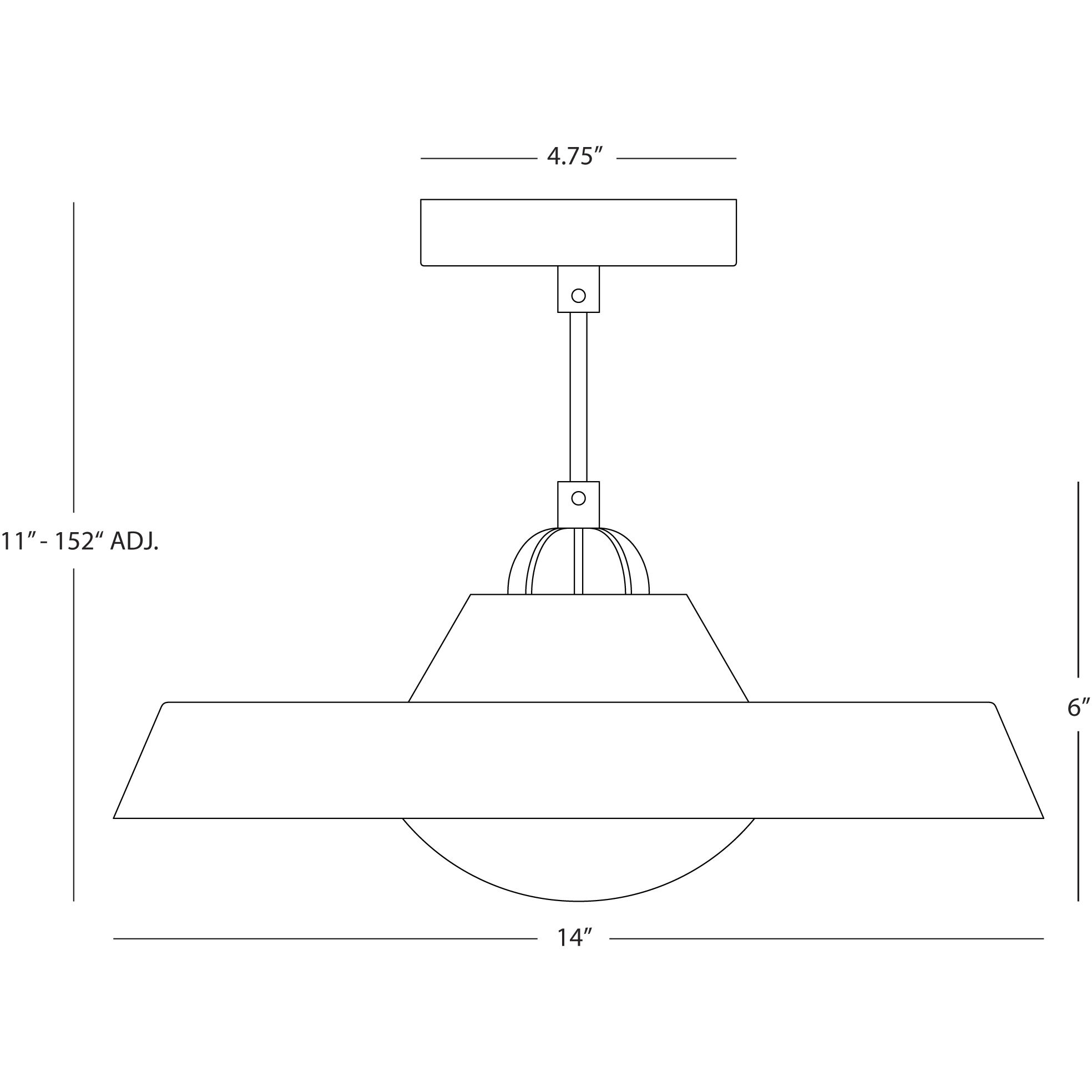 Mavisten Edition Far LED 14 inch White Pendant Ceiling Light