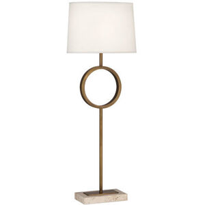 Logan 29.75 inch 60.00 watt Aged Brass Table Lamp Portable Light in Fondine