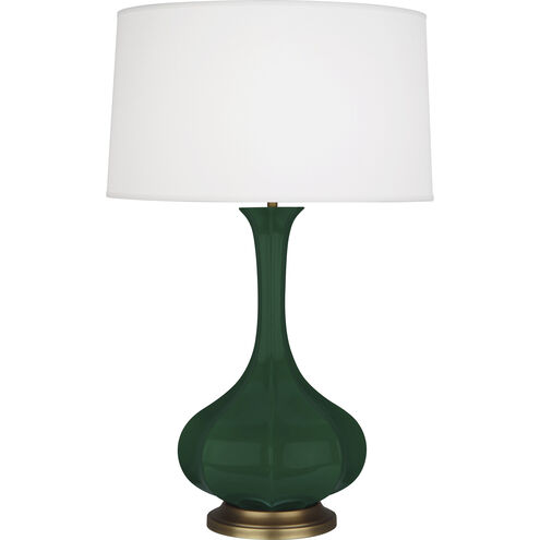 Pike 31.88 inch 150.00 watt Jungle Glaze Table Lamp Portable Light in Aged Brass