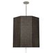 Kate 6 Light 23.75 inch Polished Nickel Pendant Ceiling Light in Raven Black