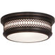 Williamsburg Tucker 2 Light 11.75 inch Deep Patina Bronze Flushmount Ceiling Light