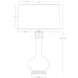 Athena 31.63 inch 150.00 watt Egg Blue Table Lamp Portable Light