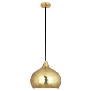 Dal 1 Light 14 inch Modern Brass Pendant Ceiling Light