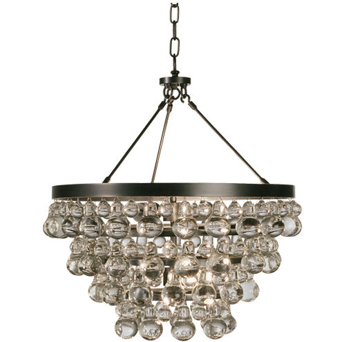 Bling 4 Light 20.5 inch Deep Patina Bronze Chandelier Ceiling Light