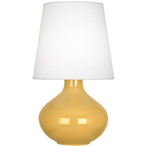 June 30.75 inch 150.00 watt Sunset Yellow Table Lamp Portable Light in Oyster Linen
