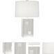 Blox 28.25 inch 150 watt White Wood Table Lamp Portable Light
