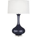Pike 32.75 inch 150 watt Midnight Blue Table Lamp Portable Light in Lucite