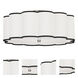 Axis 4 Light 24 inch Blackened Antique Nickel Flushmount Ceiling Light