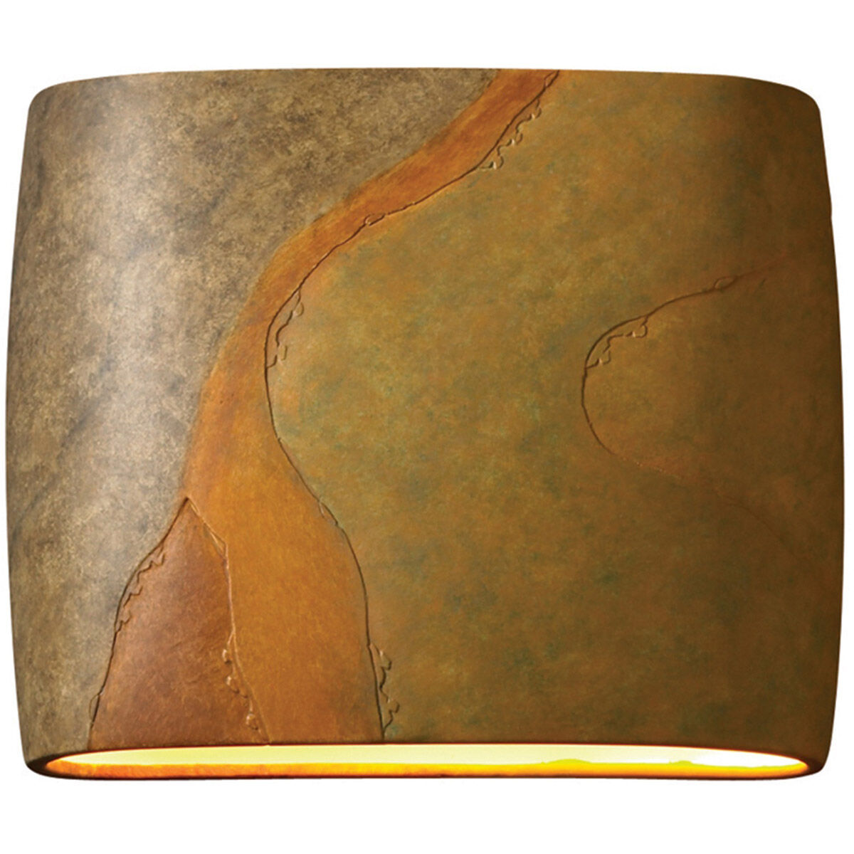 Ambiance Collection LED 10 inch Real Rust Outdoor Wall Sconce