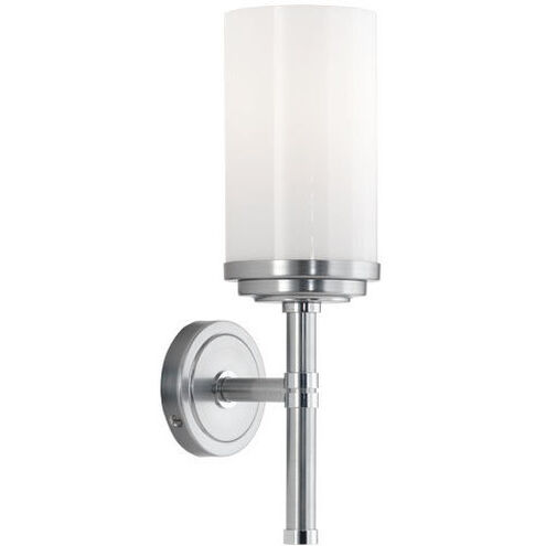 Halo 1 Light 3.94 inch Brushed Chrome Wall Sconce Wall Light