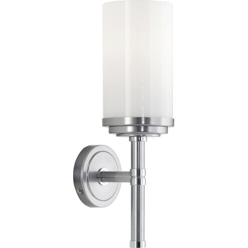 Halo 1 Light 3.94 inch Brushed Chrome Wall Sconce Wall Light
