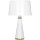 Pearl 29.38 inch 150.00 watt Lily Table Lamp Portable Light in Modern Brass, Lily With Gold