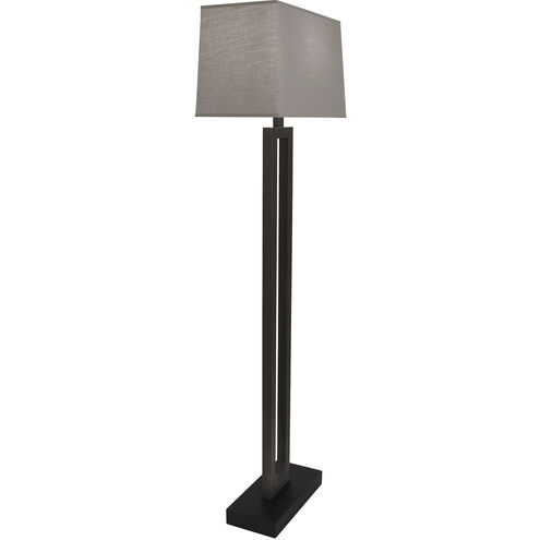 Doughnut 59.75 inch 150.00 watt Deep Patina Bronze Floor Lamp Portable Light in Smoke Gray