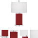 Small Harvey 19.13 inch 60 watt Ruby Red Accent Lamp Portable Light