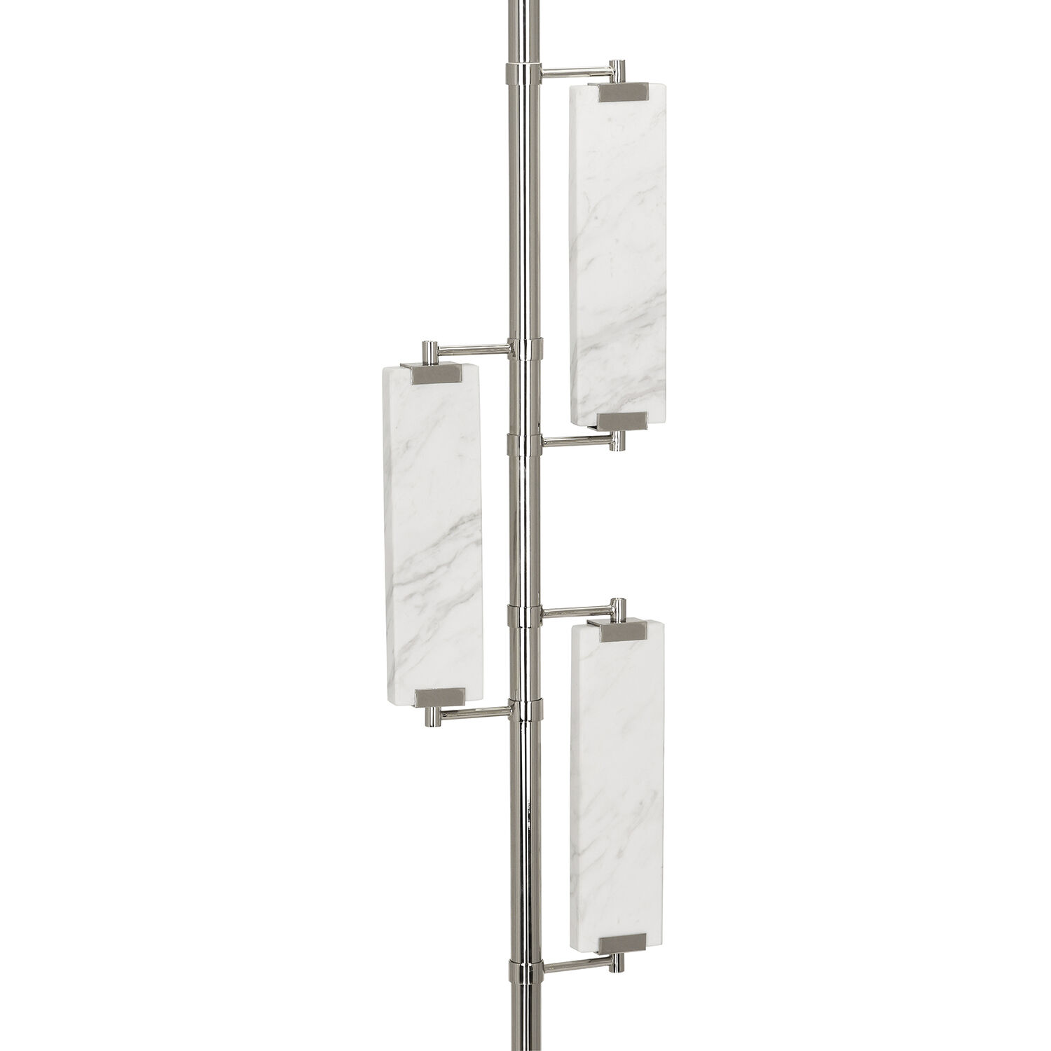 Alston 61.38 inch 150 watt Polished Nickel Floor Lamp Portable Light