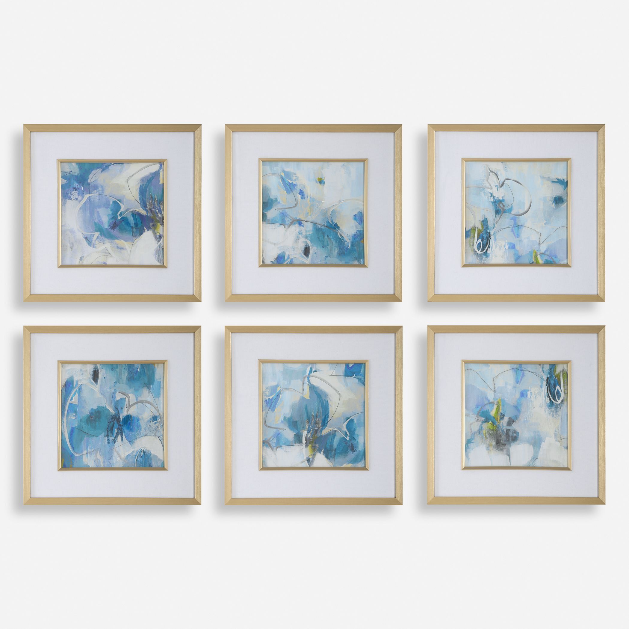 Fresh Start 19.25 X 19.25 inch Abstract Prints, Set of 6