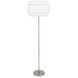 Decker 62.63 inch 150.00 watt Polished Nickel Floor Lamp Portable Light in Ascot White