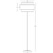 Decker 62.63 inch 150.00 watt Modern Brass Floor Lamp Portable Light in Raven Black