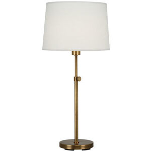 Koleman 25 inch 100 watt Aged Brass Table Lamp Portable Light