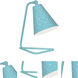 Pierce 14.13 inch 60 watt Egg Blue Accent Lamp Portable Light