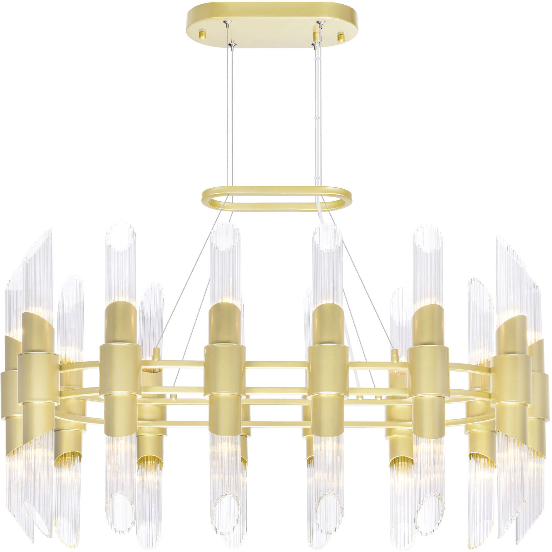 Croissant 28 Light 39 inch Satin Gold Island/Pool Table Light Ceiling Light