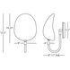 Rico Espinet Racer 1 Light 9 inch Modern Brass Wall Sconce Wall Light in Matte Black