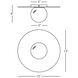 Dal LED 13 inch Deep Patina Bronze Flushmount Ceiling Light