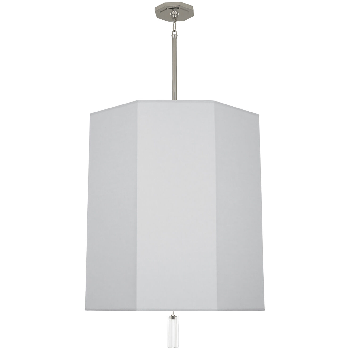 Kate 6 Light 22 inch Polished Nickel Pendant Ceiling Light in Pearl Gray