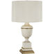 Annika 24 inch 60.00 watt Ivory Accent Lamp Portable Light in Ivory With Matte Gold