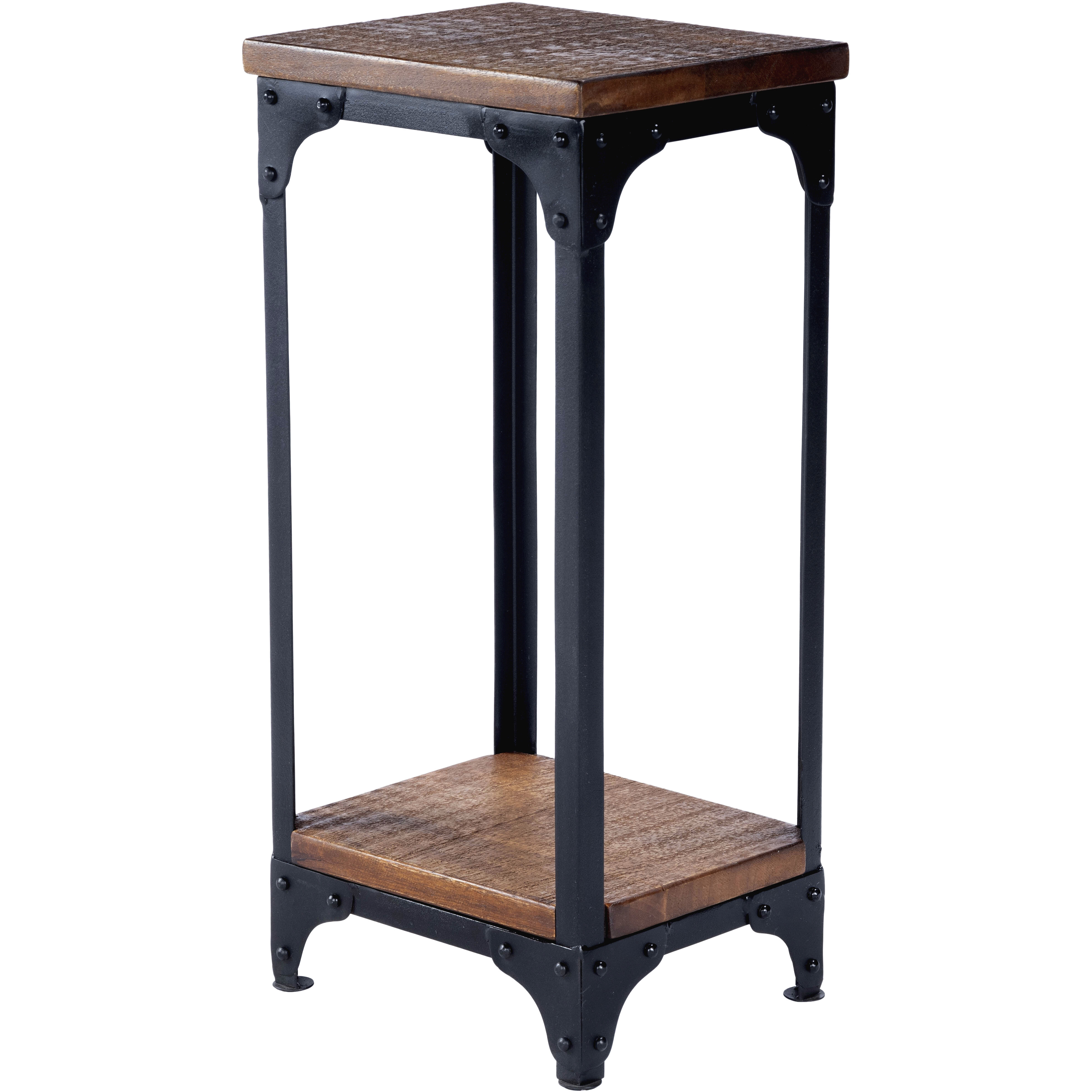 Industrial Chic Gandolph Industrial Chic Mountain Lodge Pedestal & Planter, Pedestal