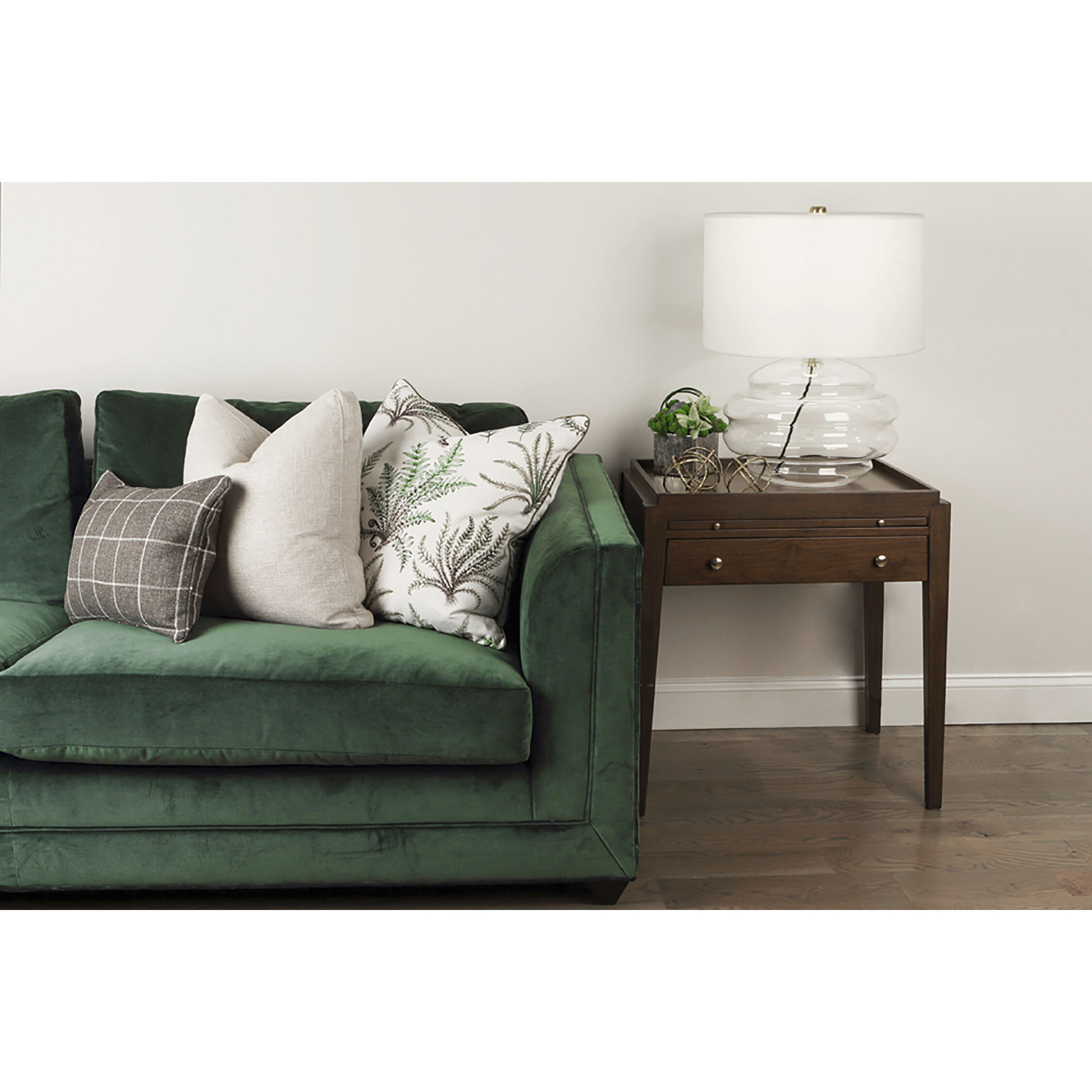 Horizon 24.13 inch 150.00 watt Clear Glass Table Lamp Portable Light